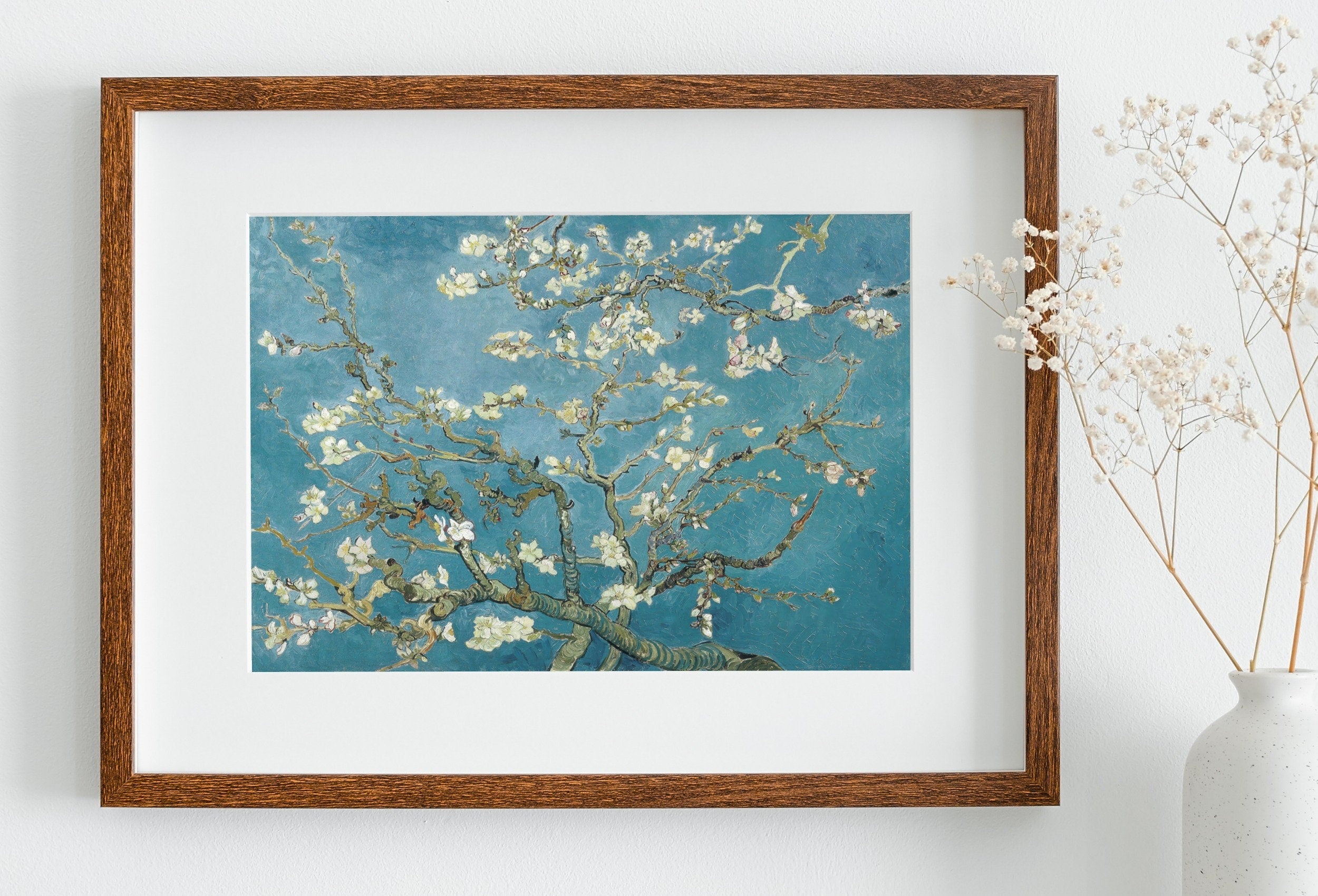 Vincent van Gogh Almond Blossom Printable Famous Art Prints. Instant Download van Gogh Print Vintage Botanical Wall Art. Fine Art Print