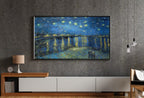 Art Frame TV 4K, Sterrennacht boven de Rhône, beroemd schilderij van Vincent van Gogh. Directe download van Van Gogh kunst voor Frame TV.