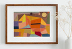 Paul Klee Print Vintage Abstract Art Poster. Joyful Mountain Landscape Abstract Famous Vintage Art Print. Printable Retro Paul Klee Wall Art