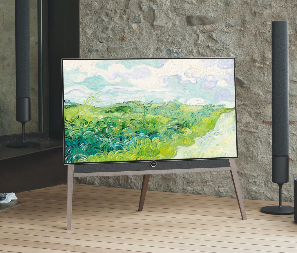 4K TV искусство зеленых пшеничных полей, знаменитая картина Винсента Ван Гога. Мгновенная загрузка весеннего пейзажа Ван Гога для The Frame TV.