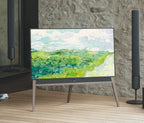 4K TV искусство зеленых пшеничных полей, знаменитая картина Винсента Ван Гога. Мгновенная загрузка весеннего пейзажа Ван Гога для The Frame TV.