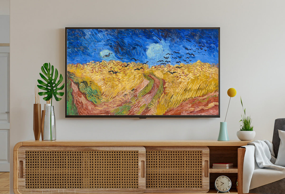 Wheatfield with Crows by Vincent van Gogh — Samsung Frame TV art