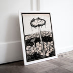 Vintage Mushroom Painting. Art Nouveau Print Wall Art. Instant Download Printable Art. Mushroom Art Print Retro Trippy Painting Poster – Printable Wall Art Digital Download – Digital Download