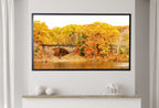 Samsung Frame TV Art 4K River Landscape in the Fall Digital Art. Instant Download Nature Photography Art for the Frame TV