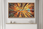 Forest Trees Canopy 4K Frame TV Art. Nature Landscape Painting Samsung Frame TV Art. Instant Download Nature Art for TV. Autumn Landscape