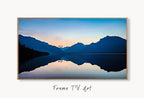 Lake Sunrise with Mountain Landscape Samsung Frame TV Art. Abstract Evening Art Samsung TV, Digital Download for Samsung Frame, Frame TV Art