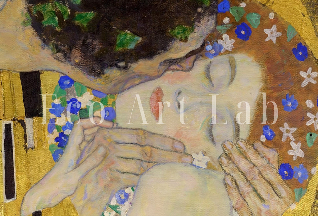 Samsung Frame TV Art 4K Gustav Klimt "The Kiss" Famous Art Nouveau Painting. Antique Romantic Classic Klimt Art for Frame TV. Downloadable