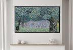 Samsung Frame TV Art 4K Gustav Klimt Farmhouse in Austria Famous Art Nouveau Painting. Antique Classic Klimt Art for Frame TV. Downloadable