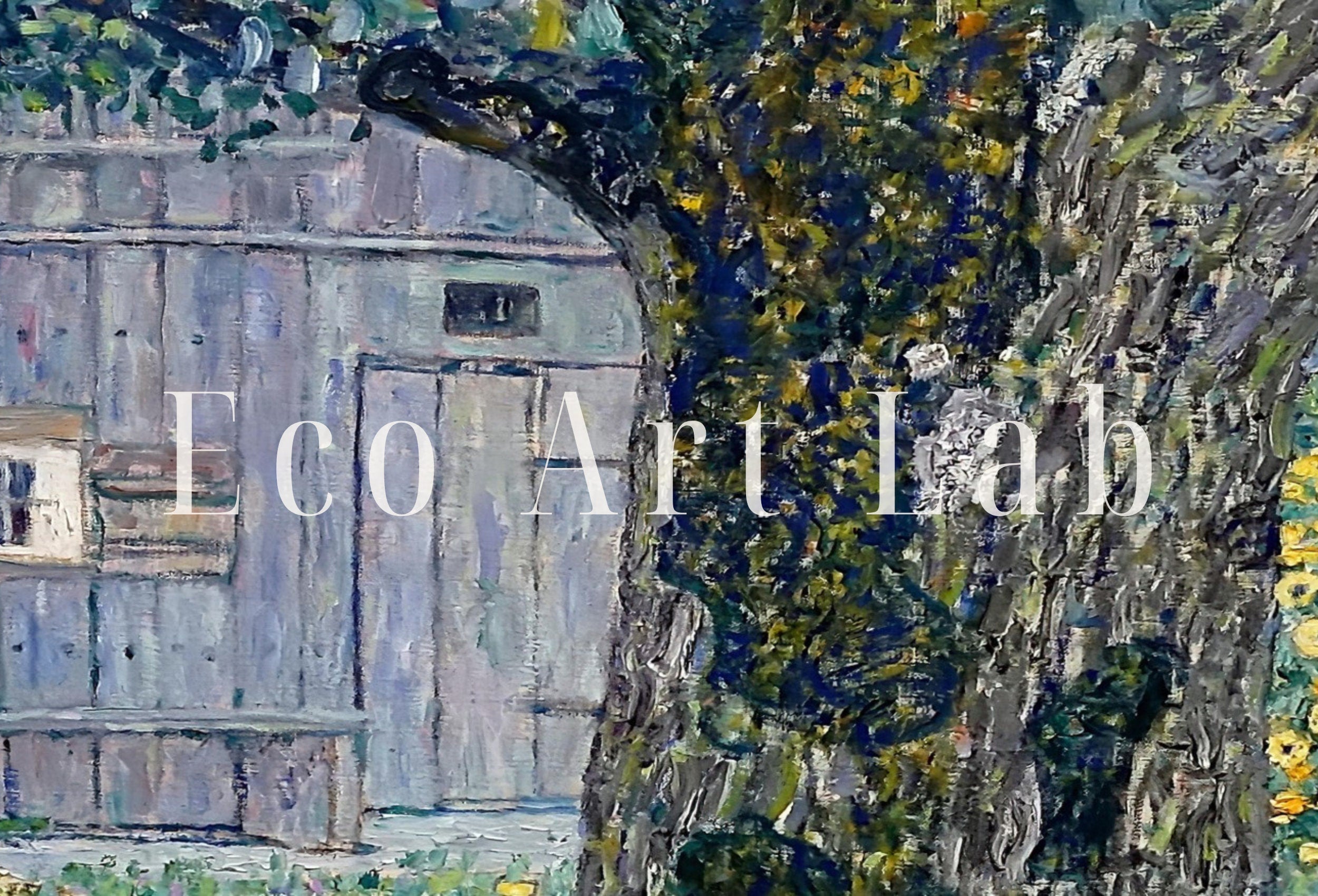 Samsung Frame TV Art 4K Gustav Klimt Farmhouse in Austria Famous Art Nouveau Painting. Antique Classic Klimt Art for Frame TV. Downloadable
