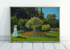 Claude Monet Lady in The Garden Painting Famous Monet Art. Instant Download Vintage Decor. Monet Landscape Printable Wall Art. Vintage Decor