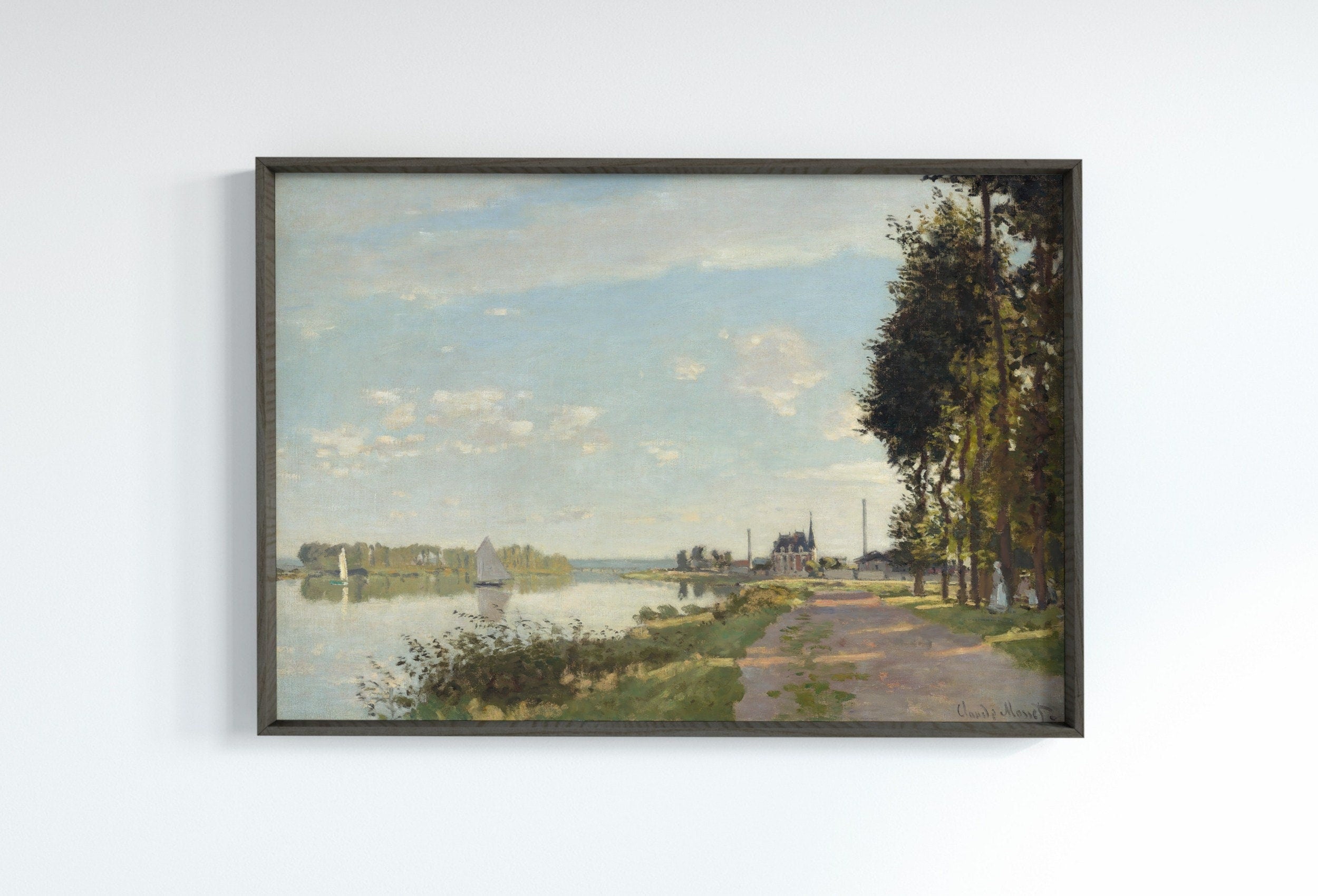 European Landscape Vintage Claude Monet Oil Painting. Impressionist Landscape Print. Classic Famous Monet Print. Printable Digital Download.
