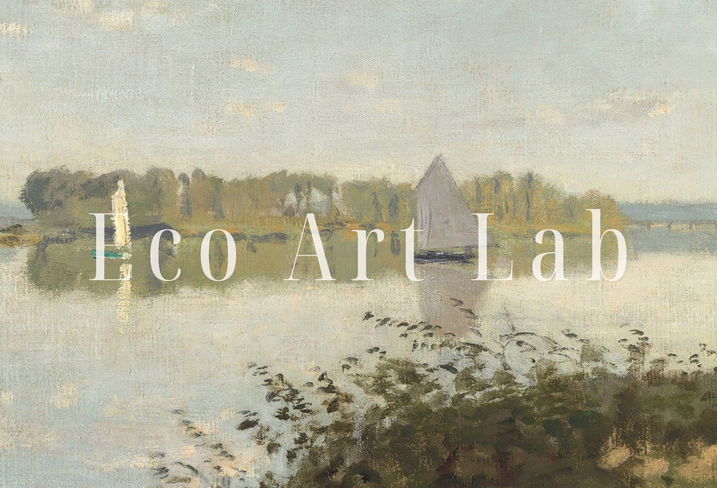 European Landscape Vintage Claude Monet Oil Painting. Impressionist Landscape Print. Classic Famous Monet Print. Printable Digital Download.