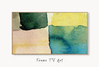 Samsung Frame TV Art 4K Blue Yellow Green Wall Art Abstract Painting. Instant Download Abstract Digital Painting. Colorful Art for Frame TV