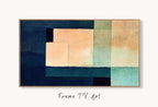 Samsung Frame TV Art 4K Blue Beige & Green Wall Art Abstract Painting. Instant Download Abstract Digital Painting. Colorful Art for Frame TV