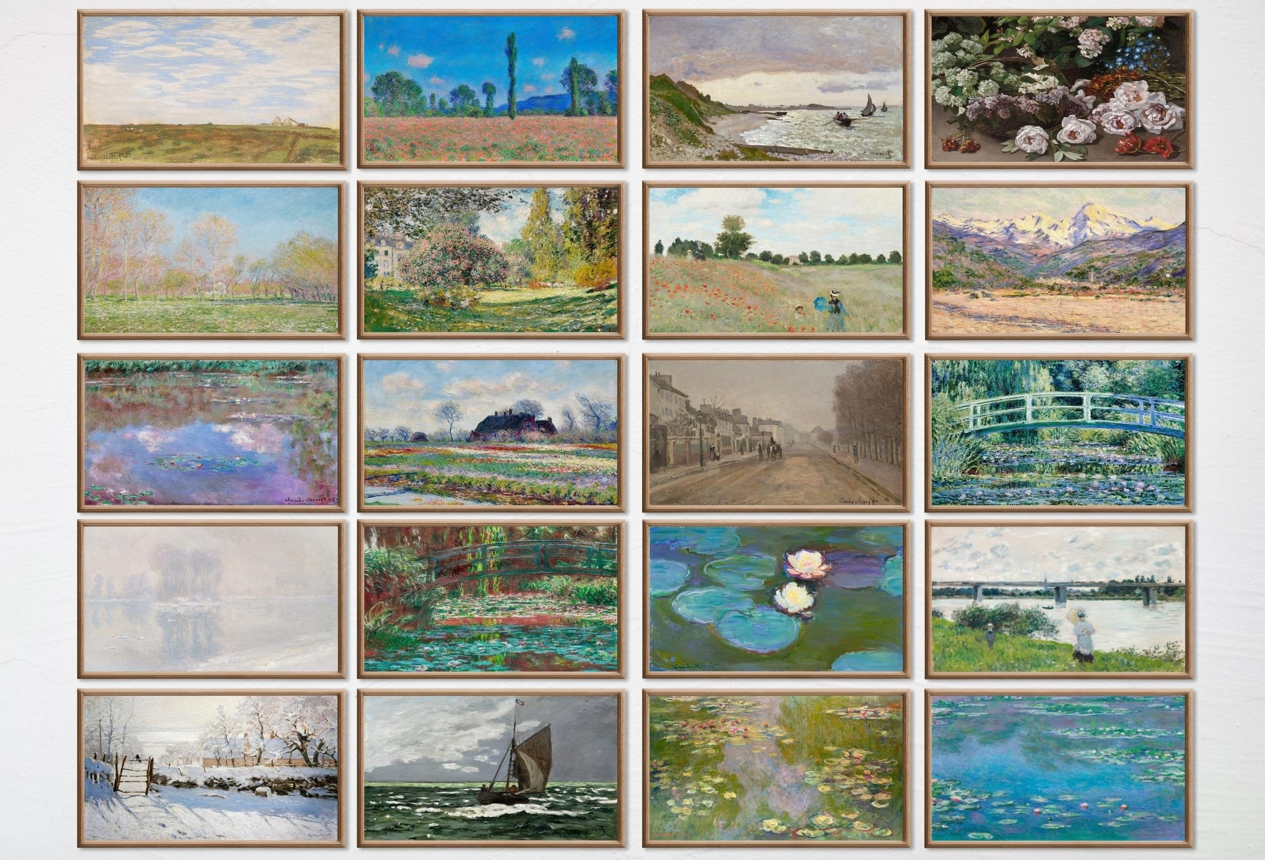 Set of 40 Samsung Frame TV Art 4K. Ultimate Claude Monet Famous Paintings Collection. Claude Monet Art Set Instant Download Frame TV Art