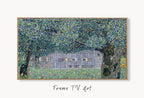Samsung Frame TV Art 4K Gustav Klimt Farmhouse in Austria Famous Art Nouveau Painting. Antique Classic Klimt Art for Frame TV. Downloadable