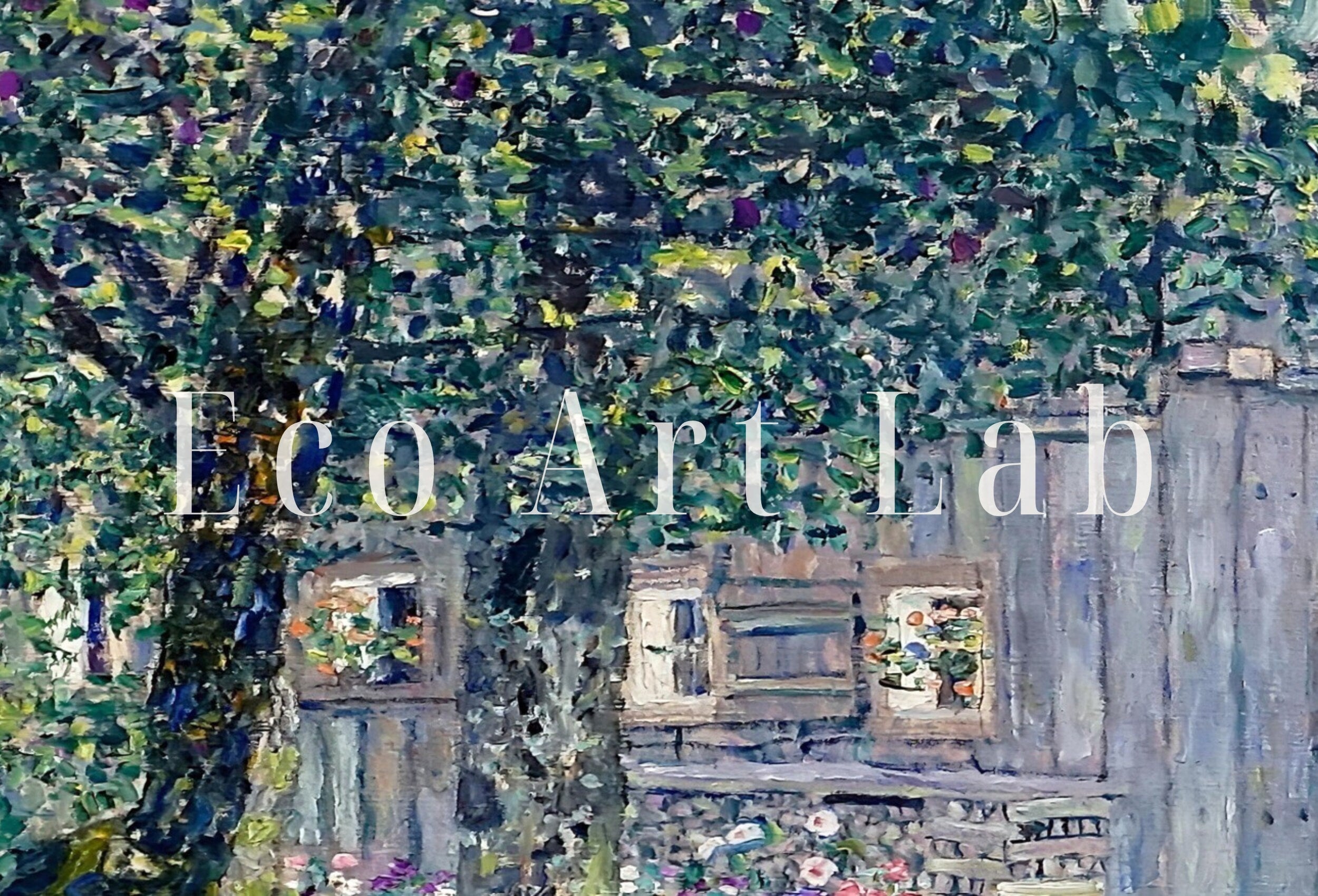 Samsung Frame TV Art 4K Gustav Klimt Farmhouse in Austria Famous Art Nouveau Painting. Antique Classic Klimt Art for Frame TV. Downloadable