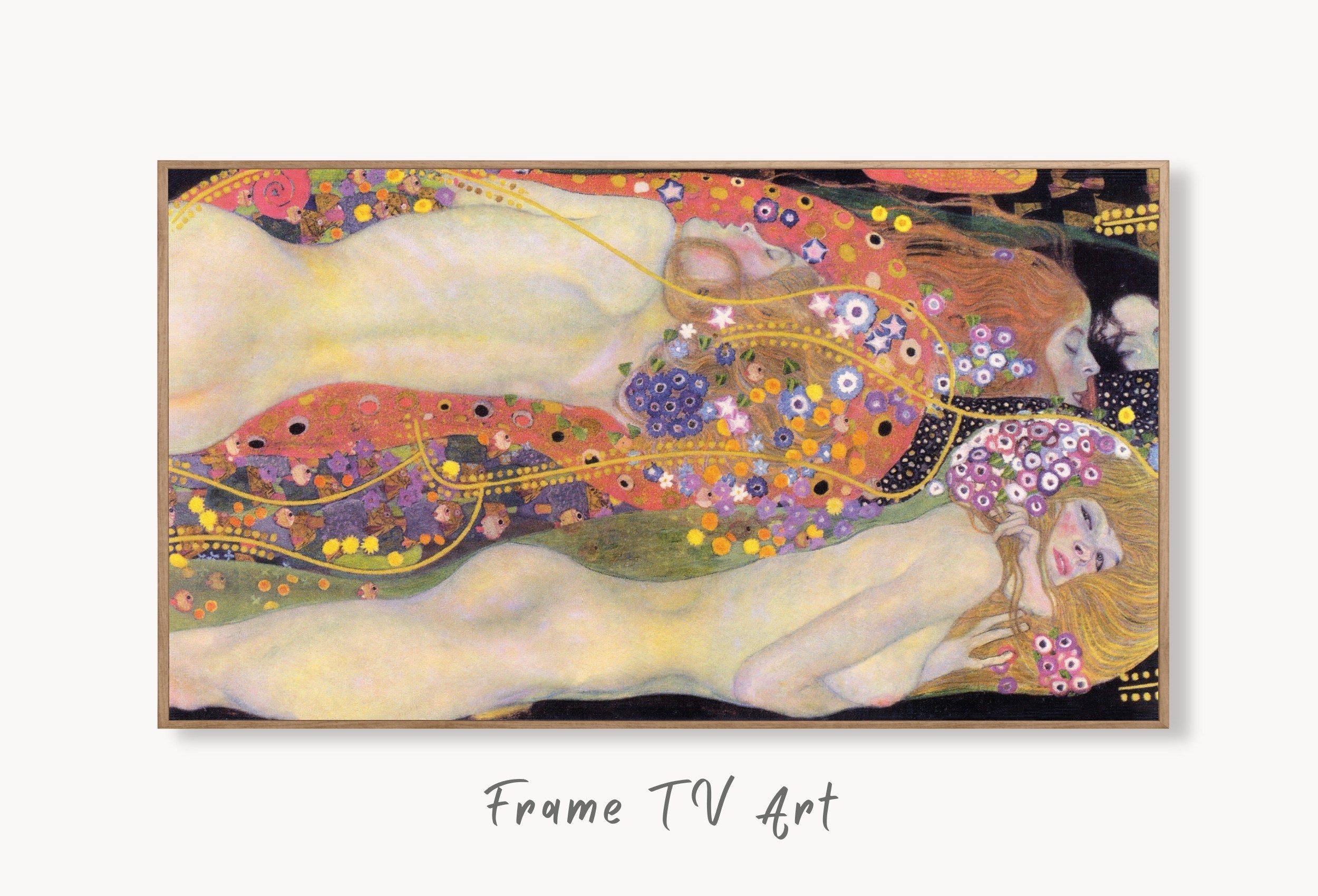 Samsung Frame TV Art 4K Gustav Klimt Famous Nude Women Vintage Art Nouveau Painting. Instant Download Antique Female Nude Art for Frame TV