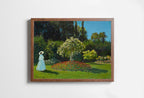Claude Monet Lady in The Garden Painting Famous Monet Art. Instant Download Vintage Decor. Monet Landscape Printable Wall Art. Vintage Decor