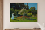 Claude Monet Lady in The Garden Painting Famous Monet Art. Instant Download Vintage Decor. Monet Landscape Printable Wall Art. Vintage Decor