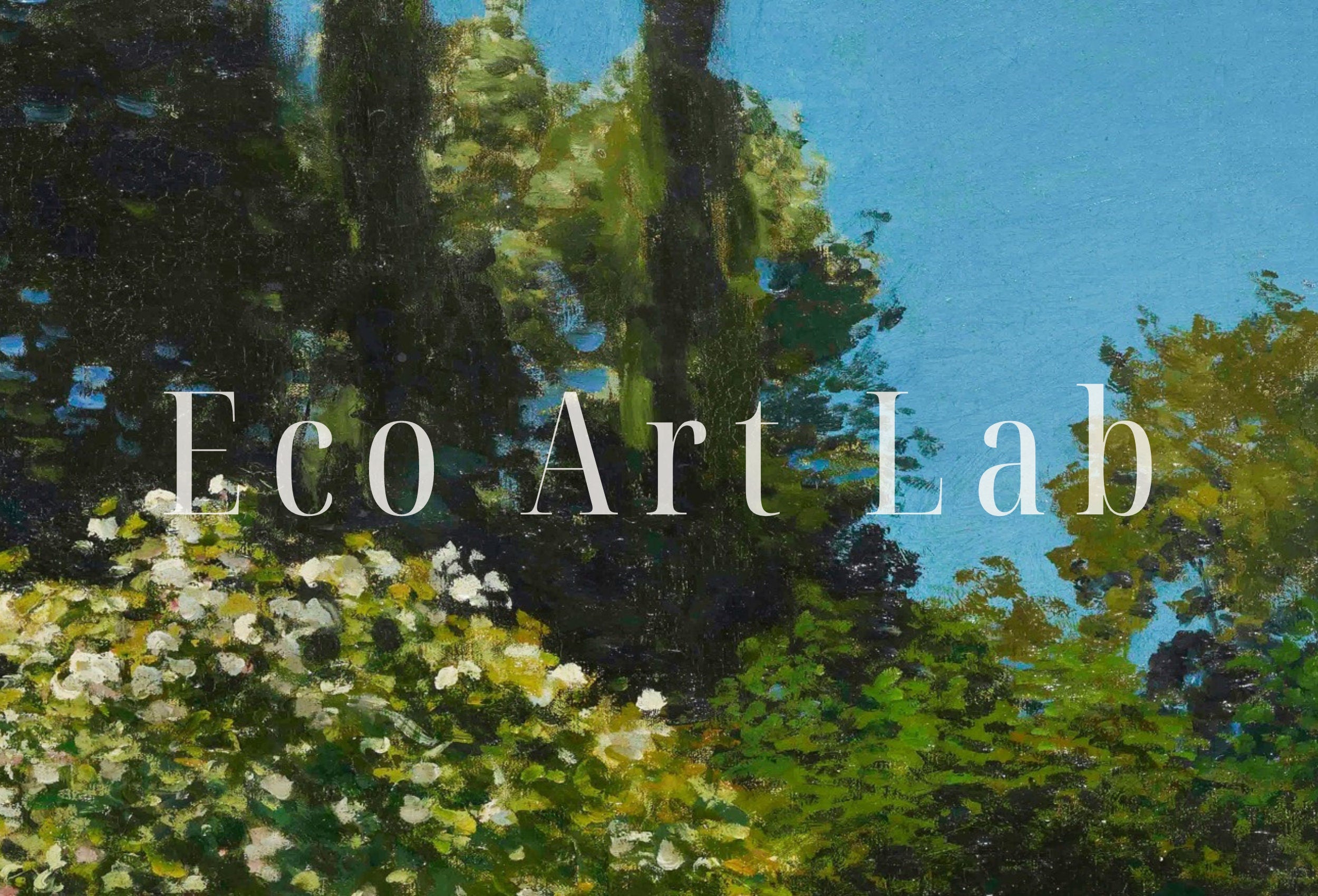 Claude Monet Lady in The Garden Painting Famous Monet Art. Instant Download Vintage Decor. Monet Landscape Printable Wall Art. Vintage Decor