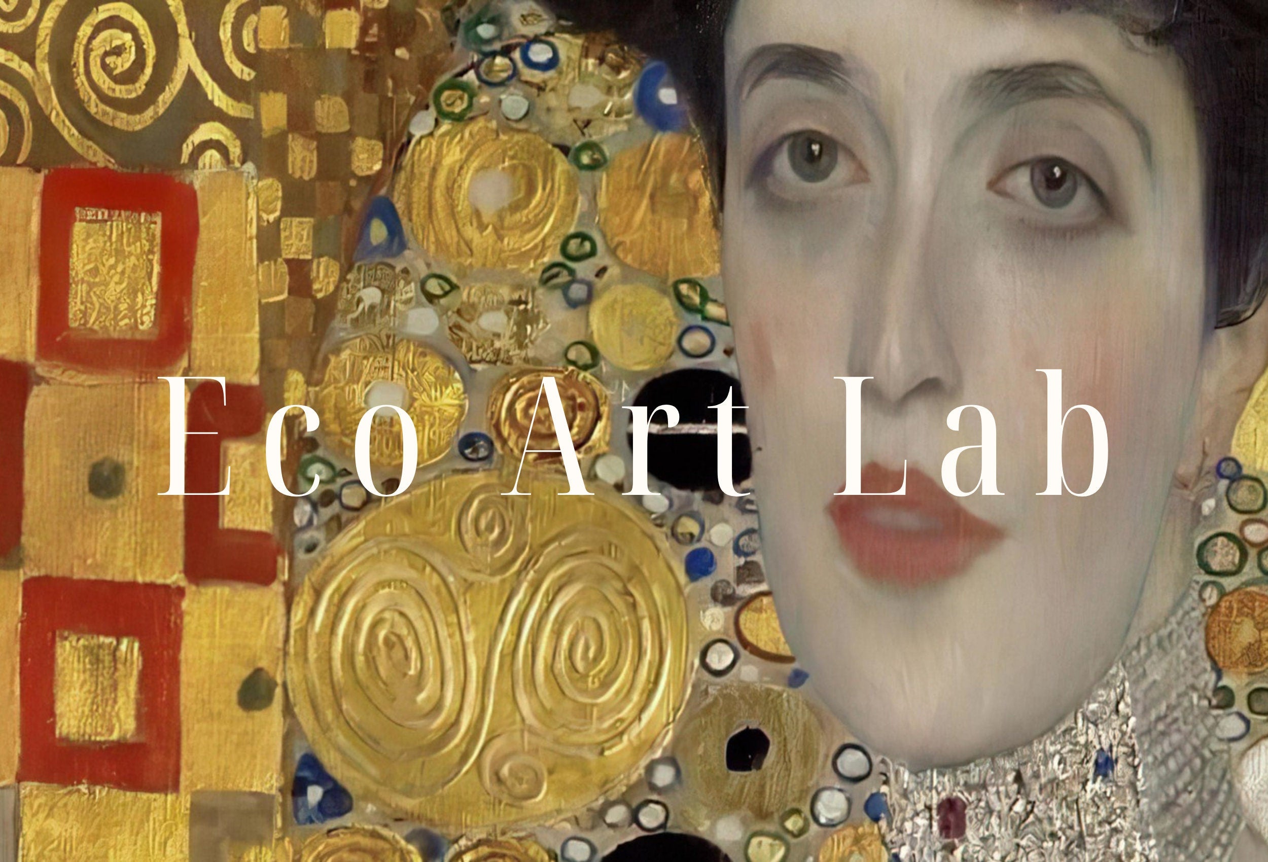 Samsung Frame TV Art 4K Gustav Klimt Famous Vintage Portrait Art Nouveau Painting. Instant Download Antique Woman Painting Art for Frame TV