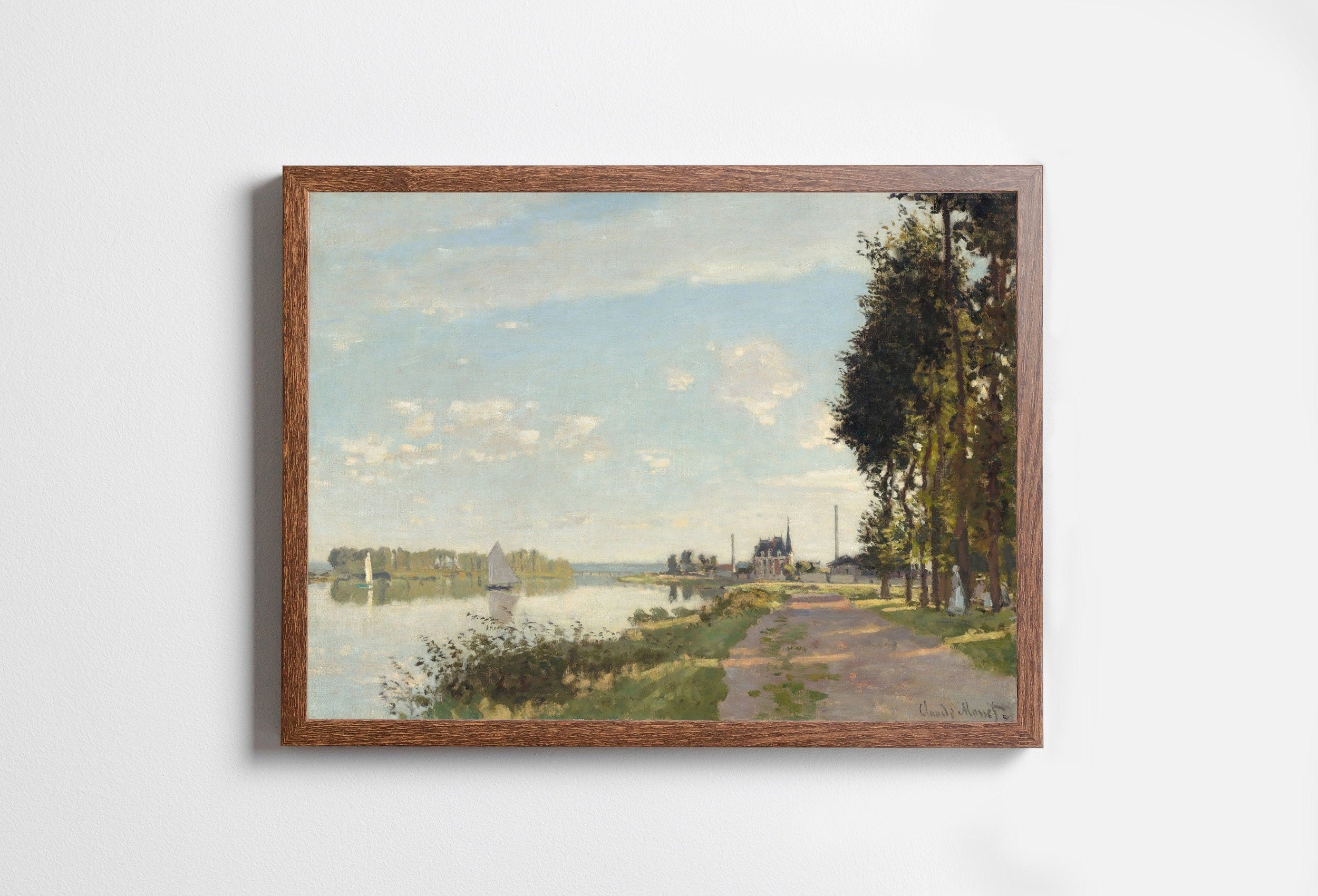 European Landscape Vintage Claude Monet Oil Painting. Impressionist Landscape Print. Classic Famous Monet Print. Printable Digital Download.