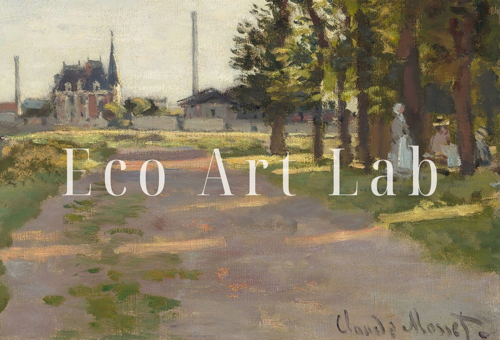 European Landscape Vintage Claude Monet Oil Painting. Impressionist Landscape Print. Classic Famous Monet Print. Printable Digital Download.