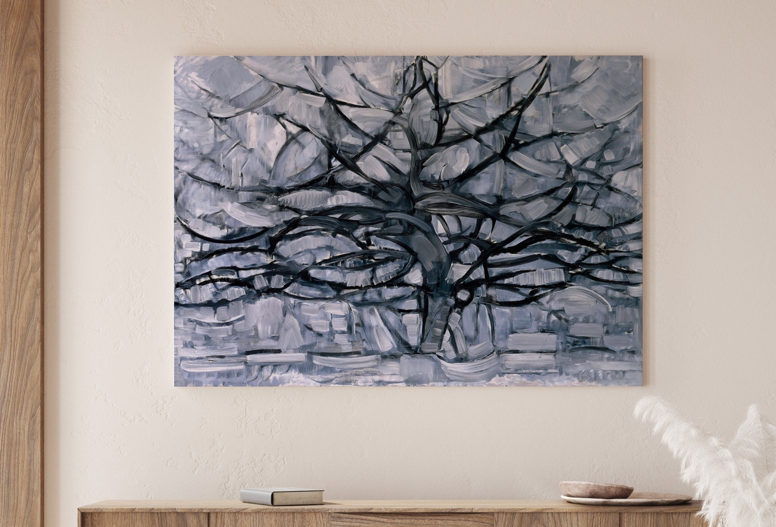 Vintage Gray Tree Abstract Famous Painting Art Print. Printable Minimal Art Prints. Aesthetic Wall Art. Minimalist Abstract Fauvism Poster – Printable Wall Art Digital Download – Digital Download