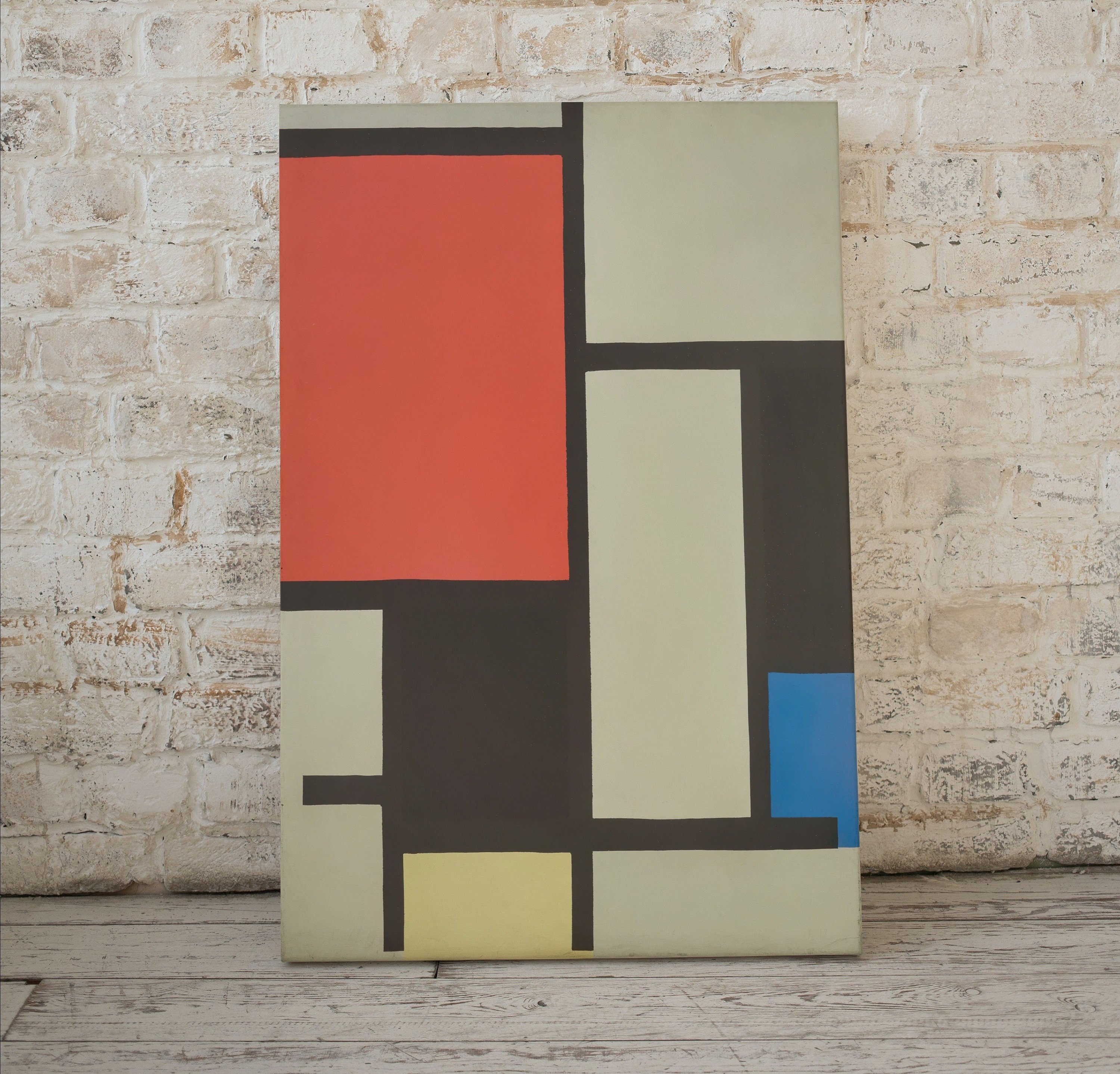 Vintage Piet Mondrian Colorful Abstract Painting. Printable Wall Art. Instant Download Geometric Art. Bauhaus Abstract Aesthetic Wall Art – Printable Wall Art Digital Download – Digital Download
