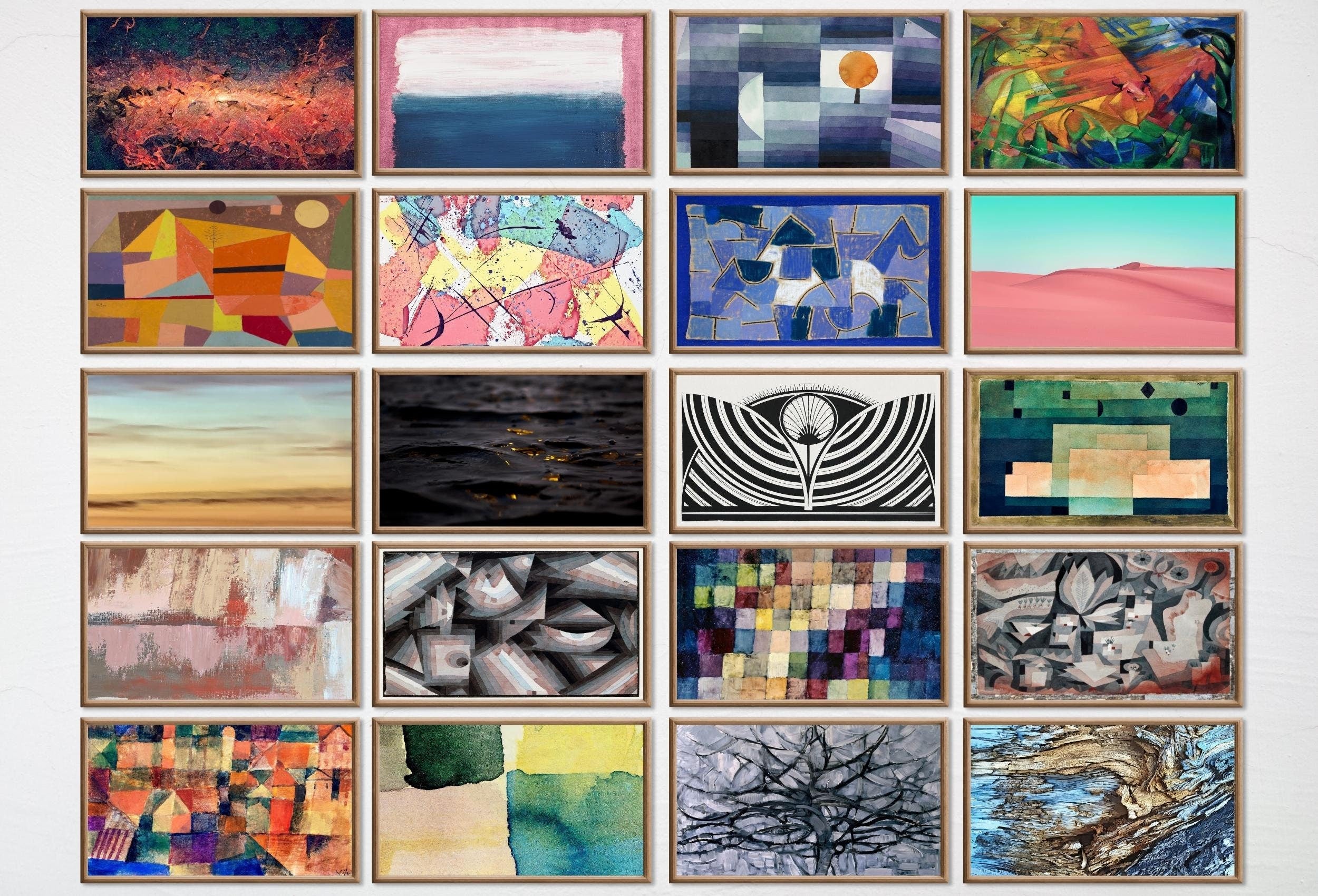 Set of 40 Samsung Frame TV 4K Art. Ultimate Abstract Vintage & Modern Paintings Collection. Abstract Art Set. Instant Download Frame TV Art