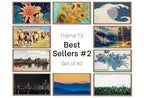 Set of 40 Samsung Frame TV 4K Art. Best Sellers Paintings & Digital Art Ultimate Collection #2. TV Art Set. Instant Download Frame TV Art