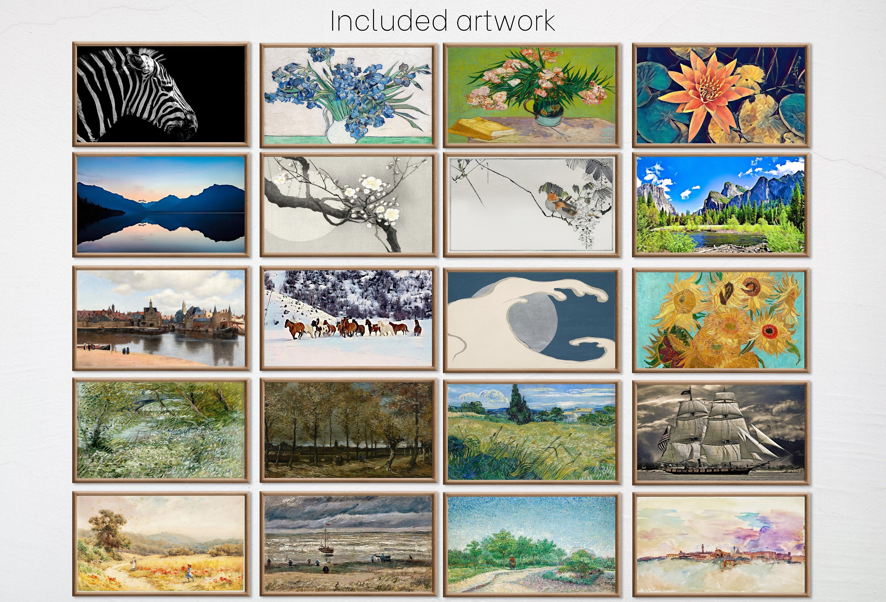 Set of 40 Samsung Frame TV 4K Art. Best Sellers Paintings & Digital Art Ultimate Collection #2. TV Art Set. Instant Download Frame TV Art