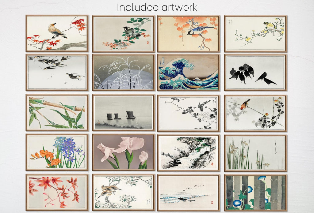 Set of 40 Samsung Frame TV 4K Art. Vintage Japanese Paintings Collection. Antique Japanese Art Set. Instant Download Japanese Frame TV Art