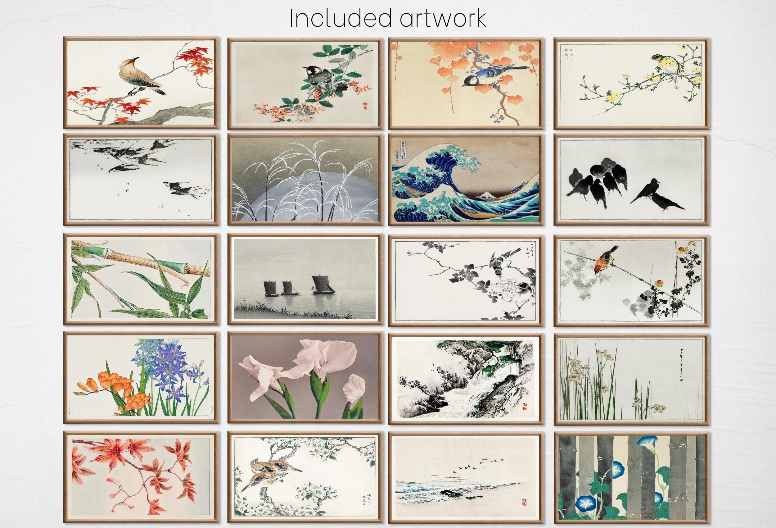 Set of 40 Samsung Frame TV 4K Art. Vintage Japanese Paintings Collection. Antique Japanese Art Set. Instant Download Japanese Frame TV Art