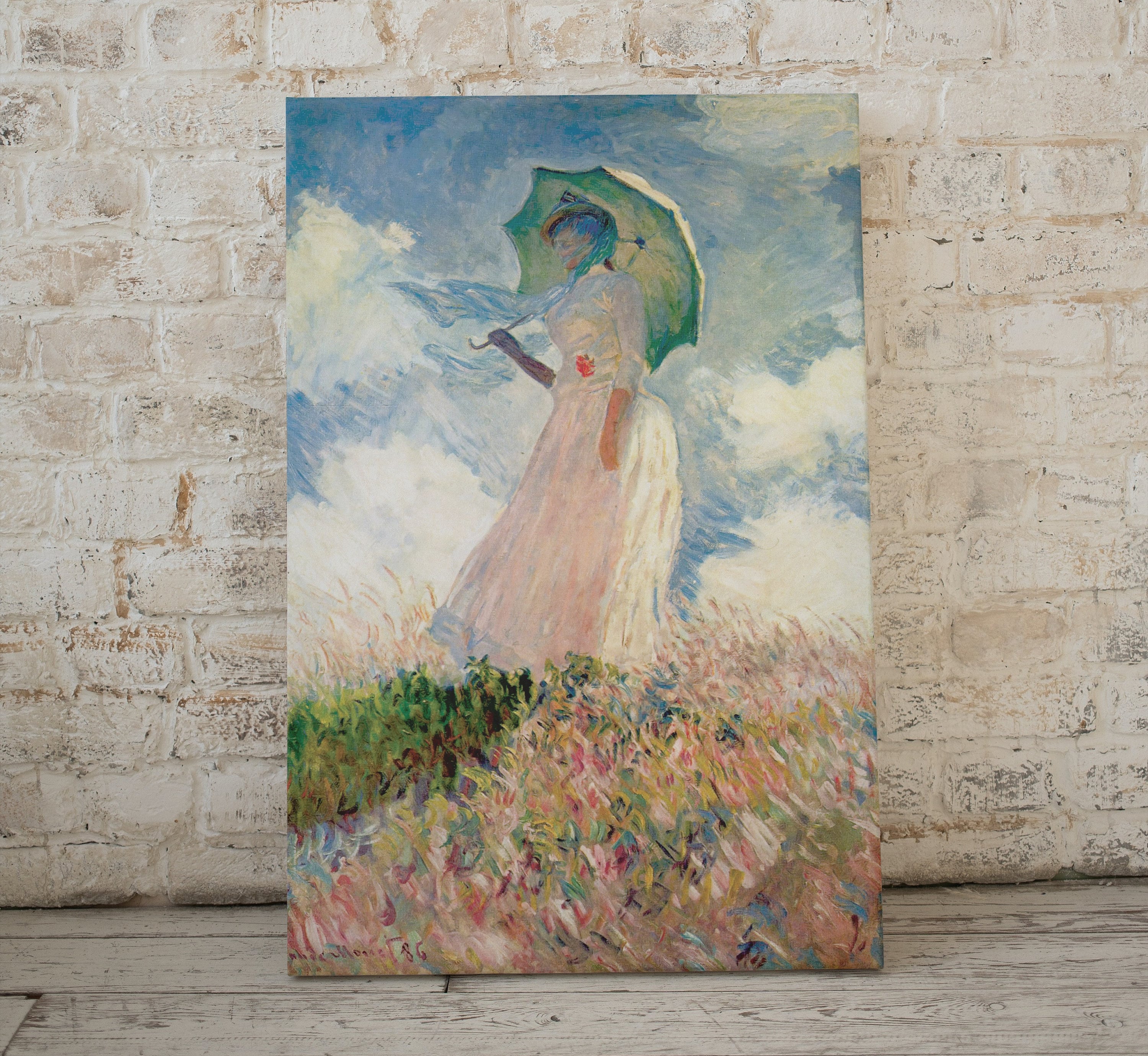 Woman with a Parasol Claude Monet Painting Famous Monet Art. Instant Download Vintage Decor. Monet Printable Wall Art. Spring Vintage Decor