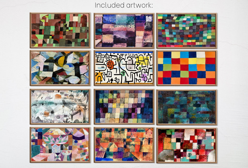 Set of 20 Samsung Frame TV 4K Art. Ultimate Paul Klee Famous Paintings Collection. Abstract Paul Klee Art Set. Instant Download Frame TV Art