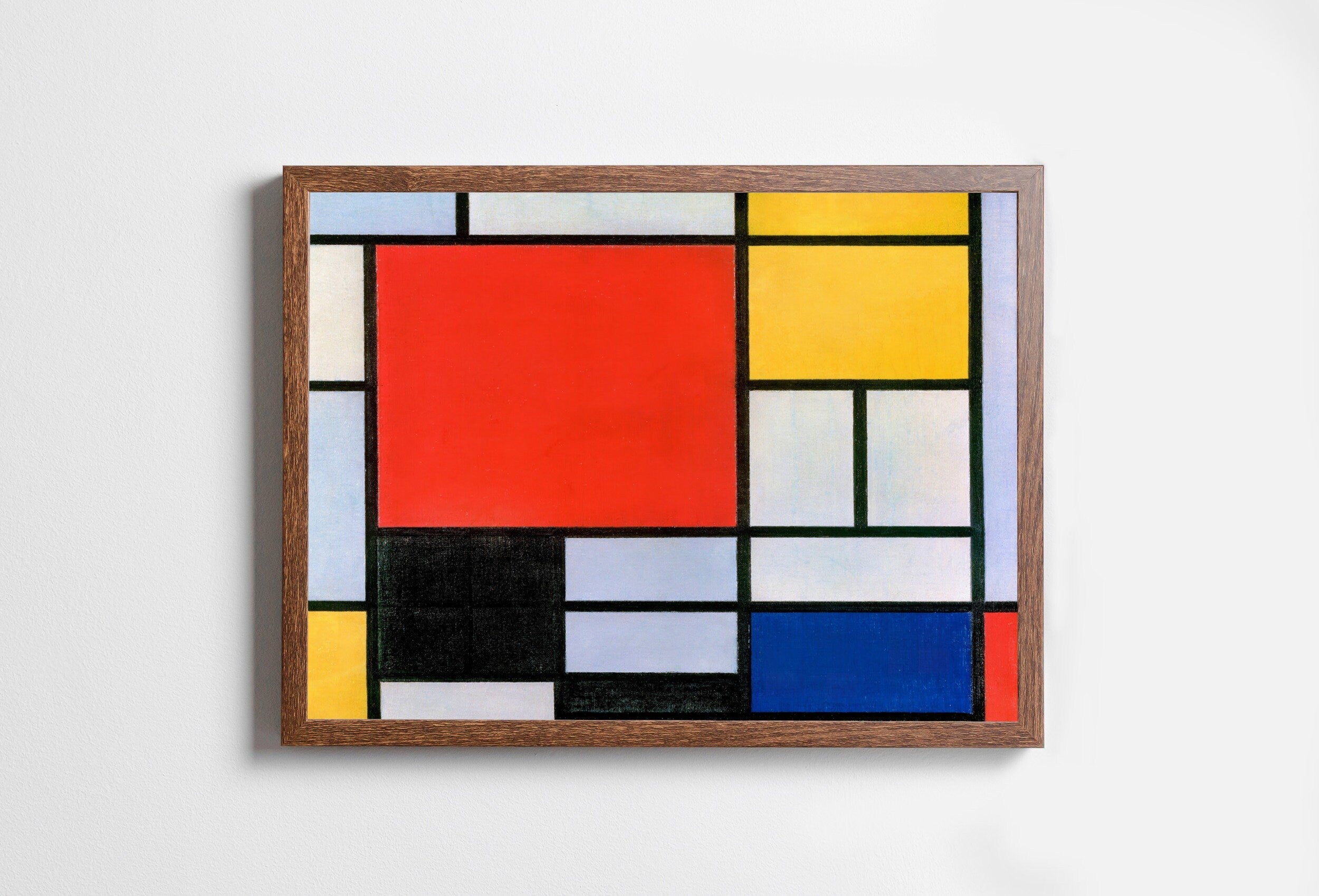 Vintage Minimalist Colorful Abstract Painting. Printable Wall Art. Instant Download Piet Geometric Art. Bauhaus Abstract Aesthetic Wall Art – Printable Wall Art Digital Download – Digital Download
