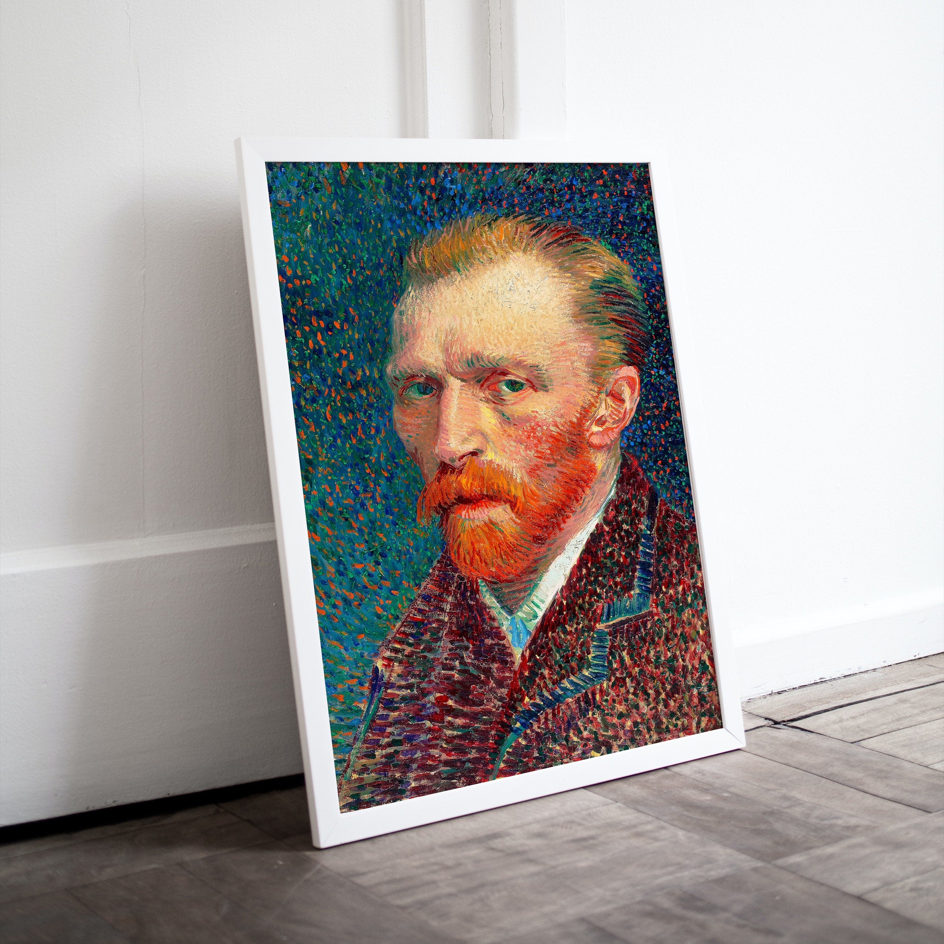 Famous Vincent van Gogh Printable Self Portrait Art Print. Instant Download van Gogh Print Vintage Classic Portrait Painting. Fine Art Print