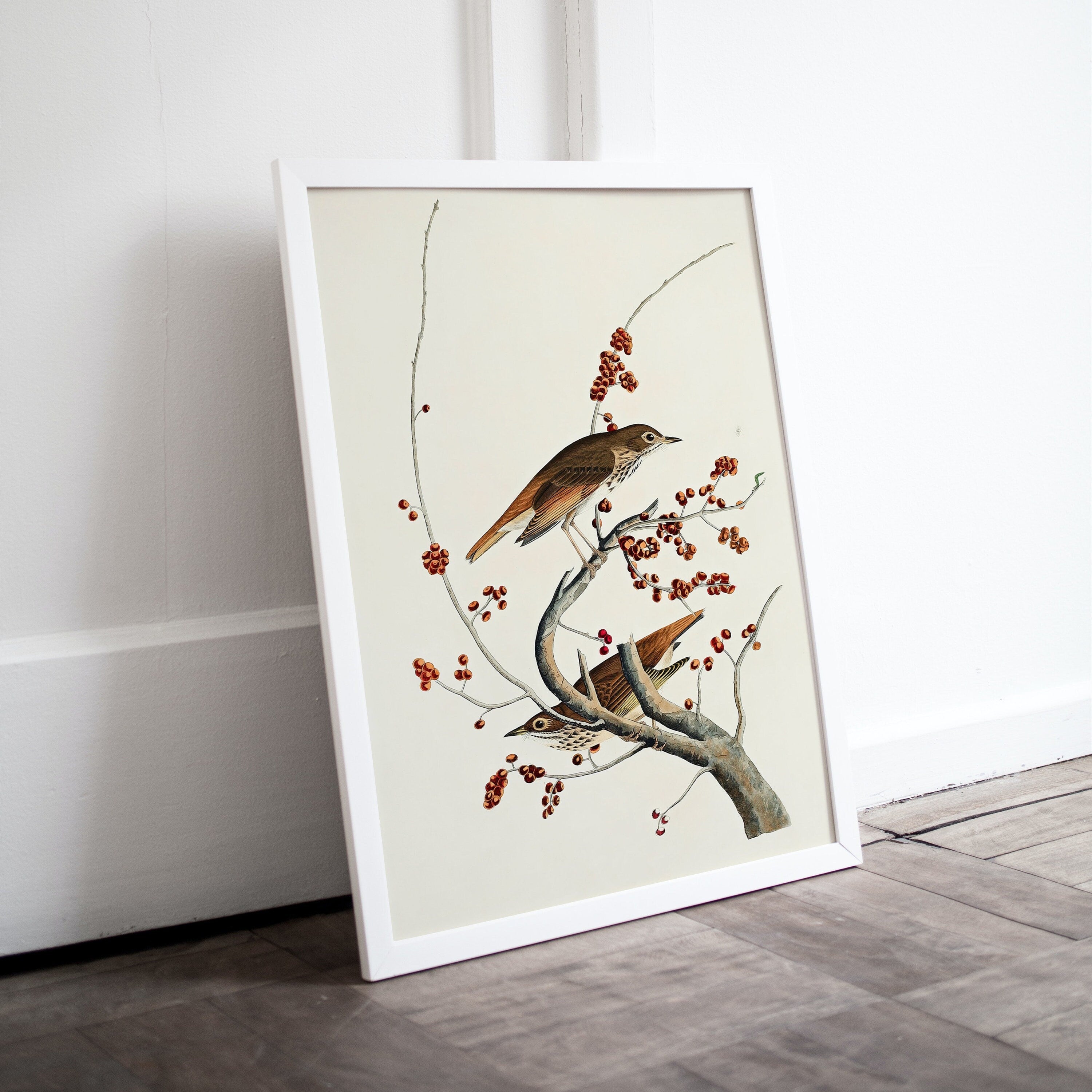 Vintage Birds Perched on Tree Branch Painting. Instant Download Printable Wall Art. Bird Painting. Birds Decor Wall Art Prints. Birds Poster – Printable Wall Art Digital Download – Digital Download