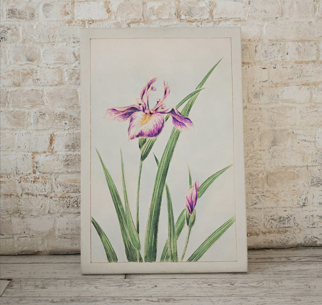 Vintage Japanese Flower Art Orchid Painting Printable Wall Art. Instant Download Antique Japanese Art Orchid Botanical Print Floral Wall Art