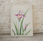 Vintage Japanese Flower Art Orchid Painting Printable Wall Art. Instant Download Antique Japanese Art Orchid Botanical Print Floral Wall Art