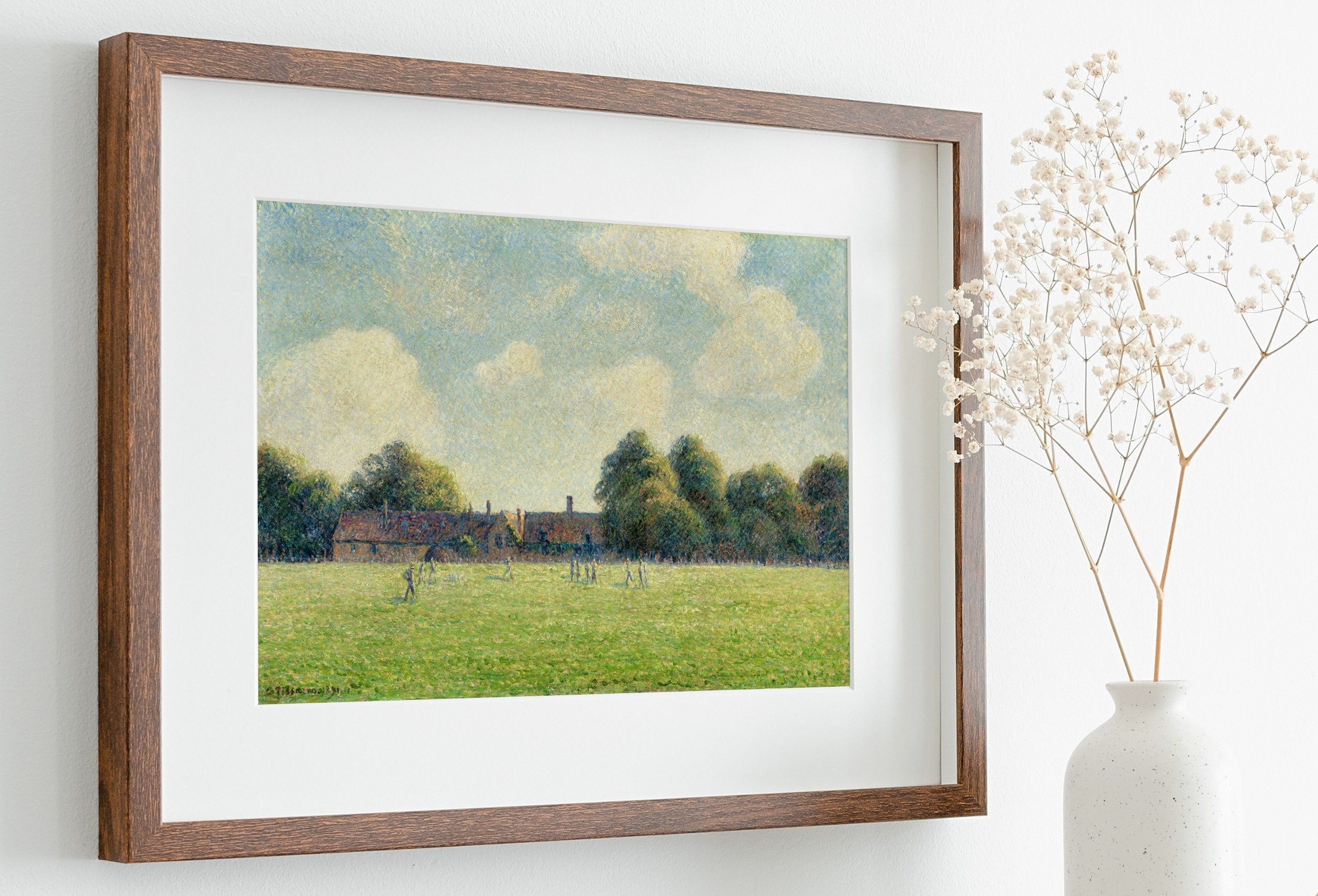Hampton Court Landscape Painting Printable Famous Art Print. Instant Download Vintage Fine Art. Country Farmhouse Decor Digital Download