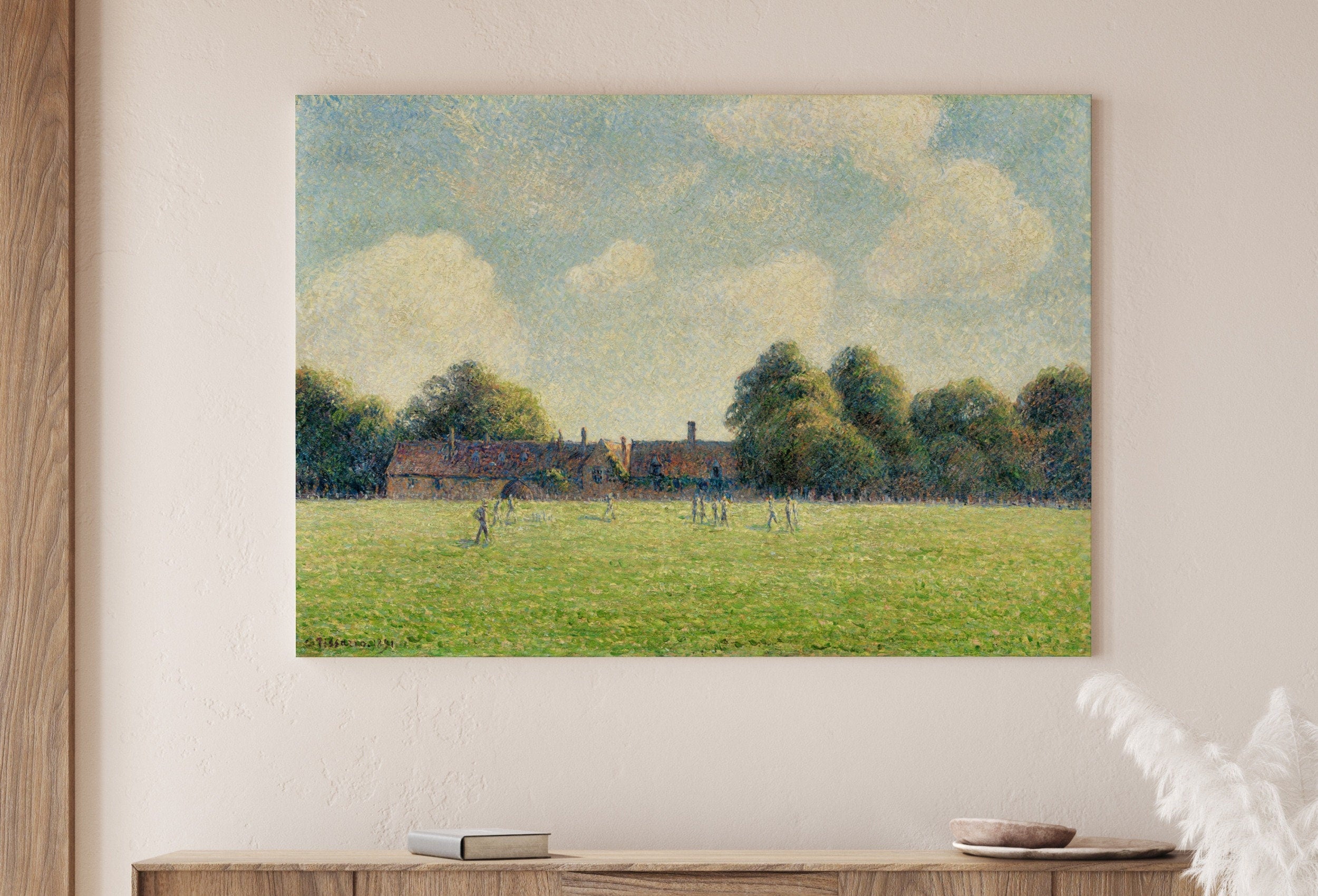 Hampton Court Landscape Painting Printable Famous Art Print. Instant Download Vintage Fine Art. Country Farmhouse Decor Digital Download