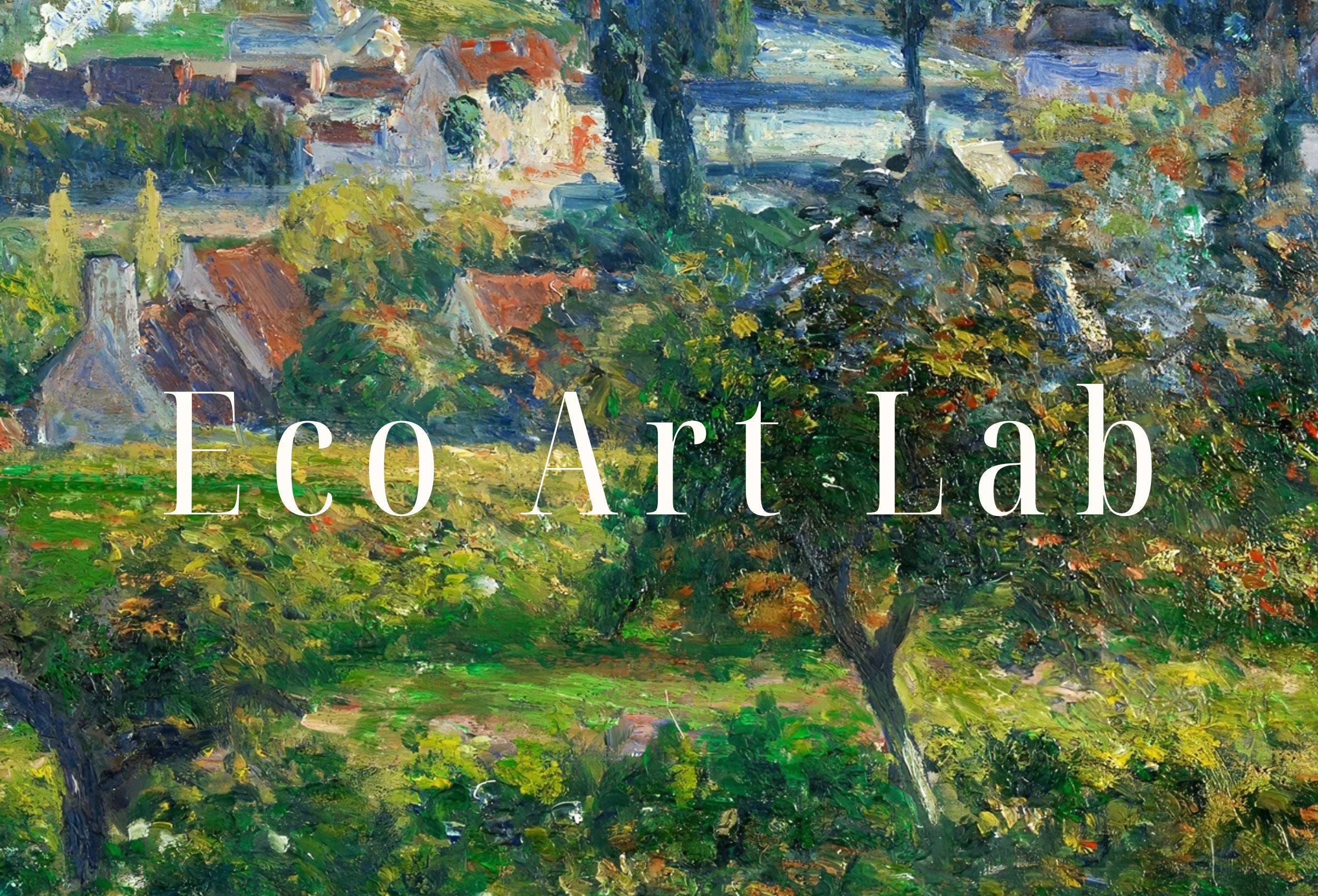 Vintage French Countryside Impressionist Wall Decor. Antique Landscape Painting. Country Fine Art Print. Printable Instant Download Art. – Printable Wall Art Digital Download – Digital Download