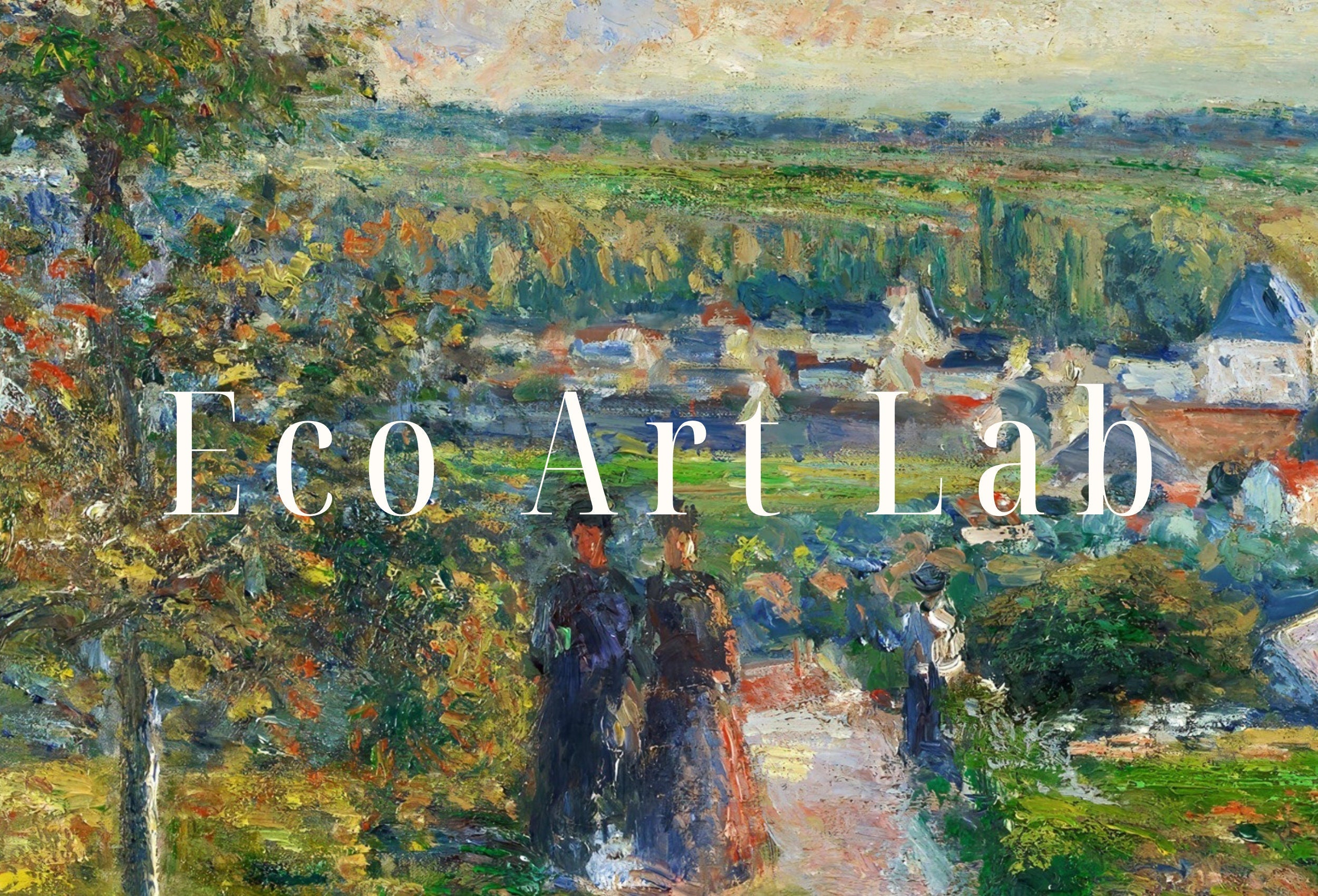 Vintage French Countryside Impressionist Wall Decor. Antique Landscape Painting. Country Fine Art Print. Printable Instant Download Art. – Printable Wall Art Digital Download – Digital Download