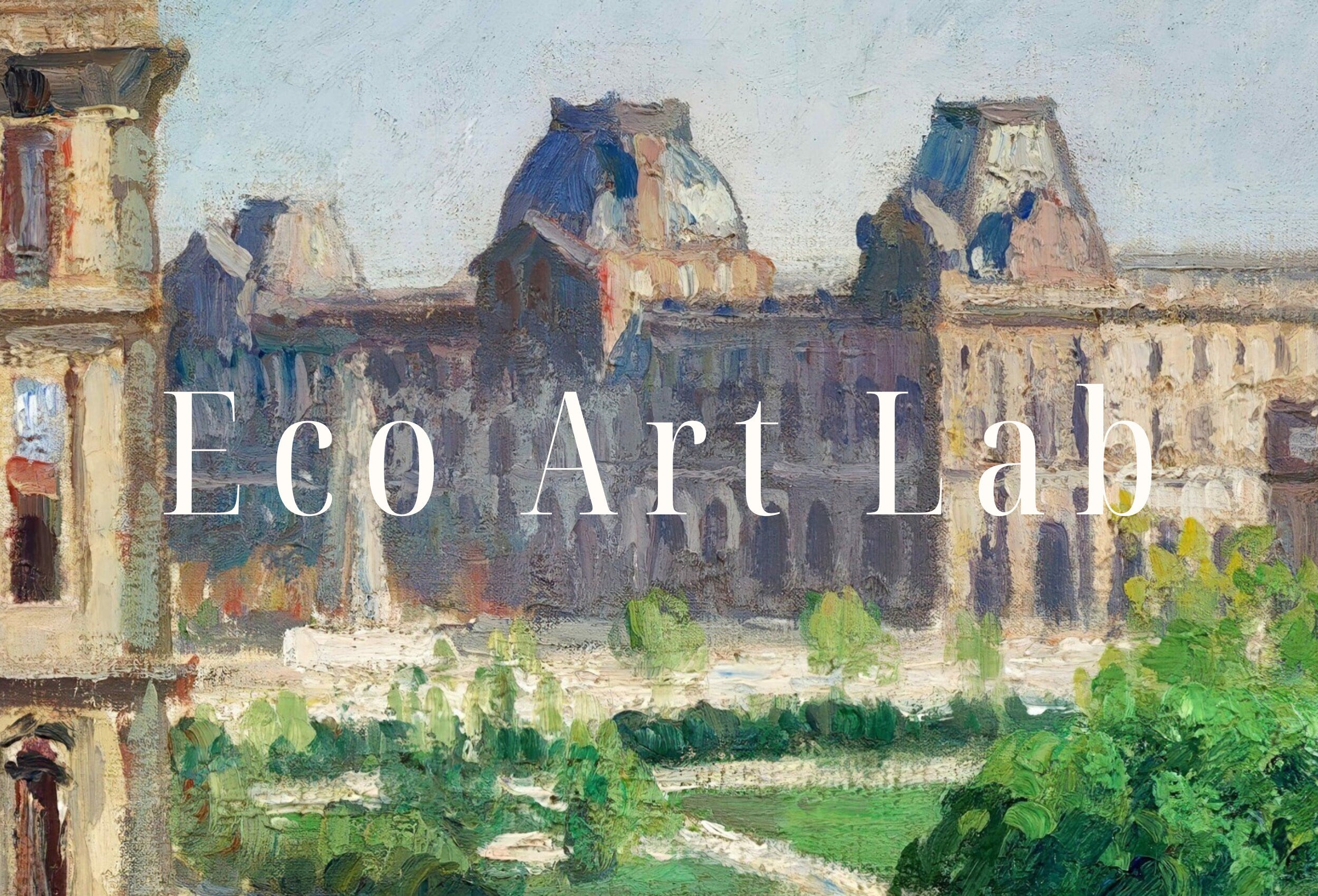 View of the Place du Carrousel in Paris Painting. Printable Famous Art Print. Instant Download Vintage Cityscape Wall Decor. Fine Art Print