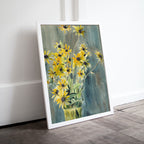 Yellow Flowers Vase Still Art Vintage Print. Botanical Painting Still Life Printable Digital Wall Art. Antique Retro Style Instant Download – Printable Wall Art Digital Download – Digital Download