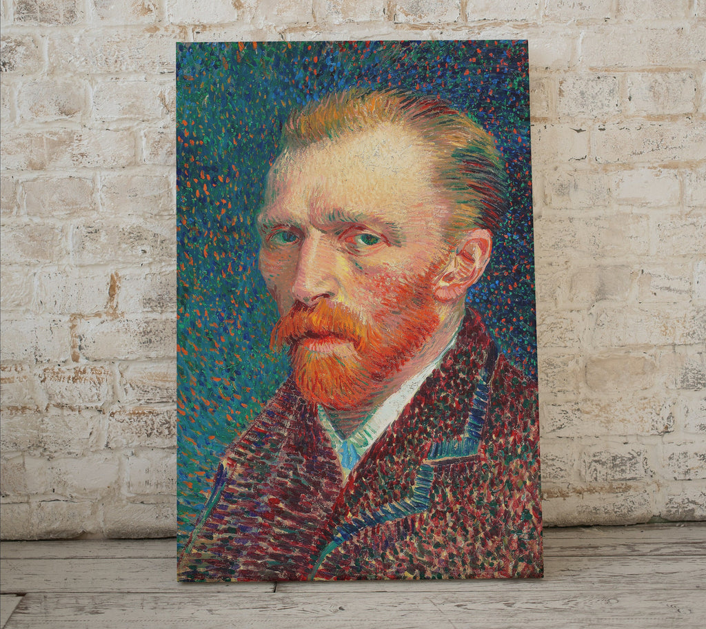 Famous Vincent van Gogh Printable Self Portrait Art Print. Instant Download van Gogh Print Vintage Classic Portrait Painting. Fine Art Print