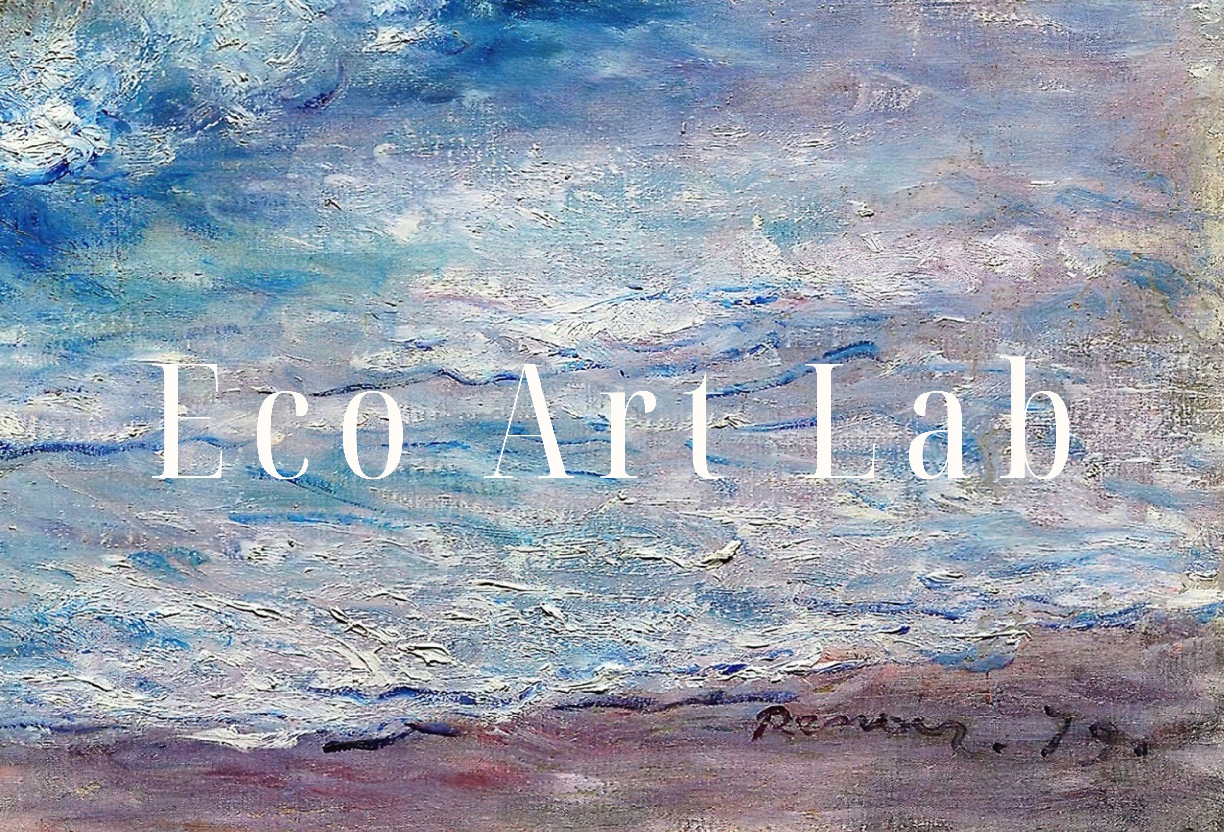 Samsung Frame TV Art 4K Seascape Auguste Renoir Painting, Nautical Wall Decor. Instant Download Art for the Frame TV. Colorful Art for TV